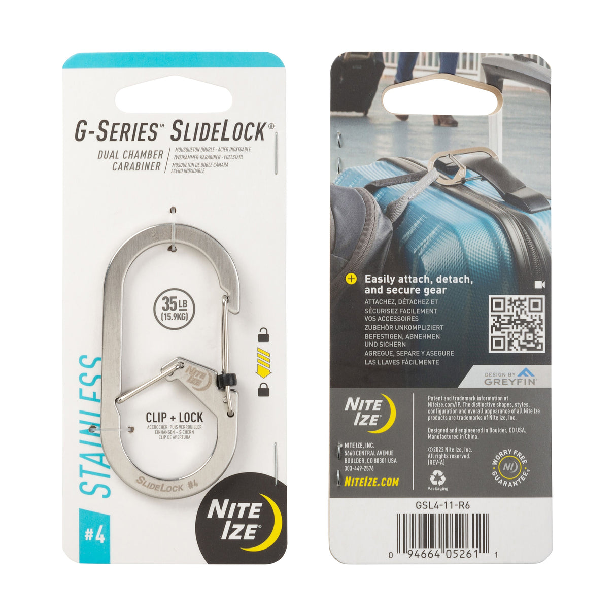 G-Series SlideLock Dual Chamber Carabiner