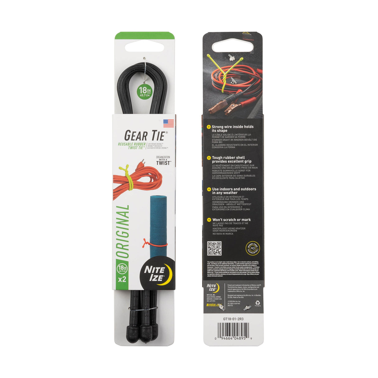 Gear Tie Original Reusable Rubber Twist Tie