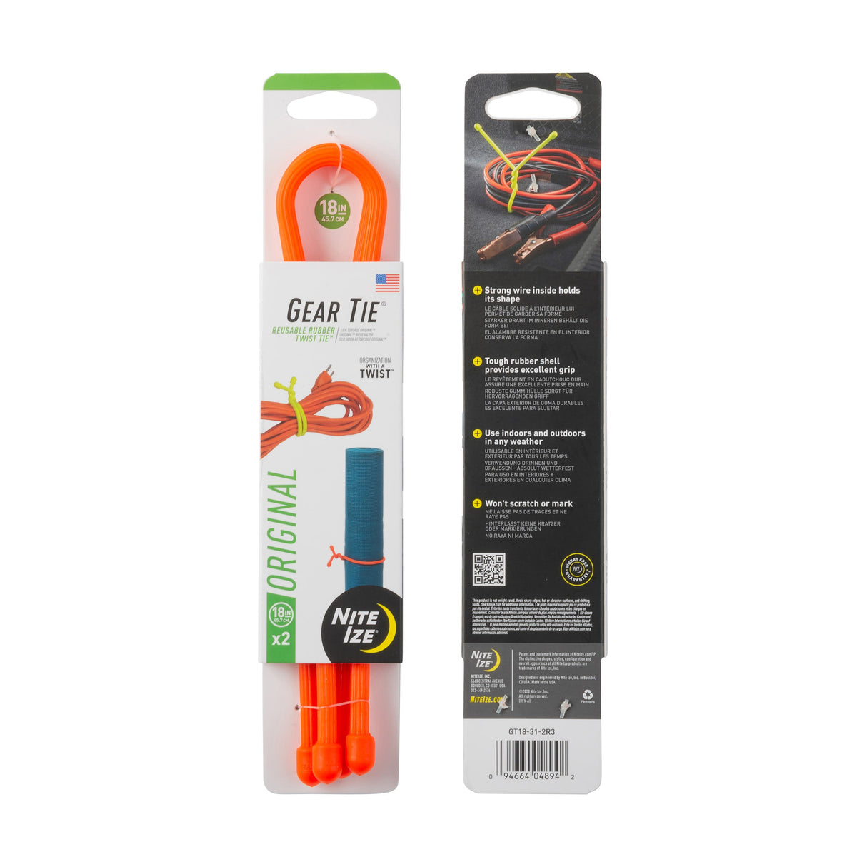 Gear Tie Original Reusable Rubber Twist Tie