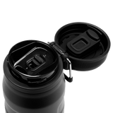 IceFlow Bottle with Twist Flip Lid - 24 oz / 700 ml lid open showing twist flip mechanism and stainless-steel carry hook.