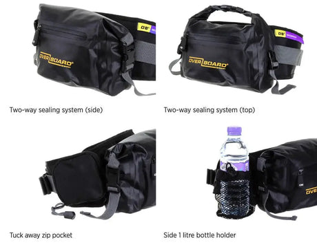 Overboard Pro-Light Waterproof Waist Pack 4L Hiking Dry Bag