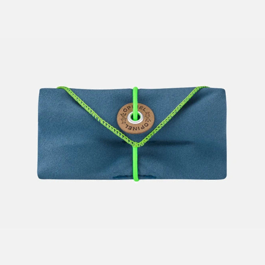 Opinel Complete Picnic + Set - compact outdoor dining kit in blue fabric case, ideal for picnics and travel.