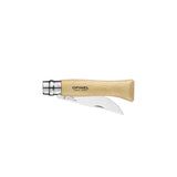 Opinel Traditional Stainless Steel Knife featuring Virobloc safety ring, ideal for outdoor activities and daily manual work, N°06 model.