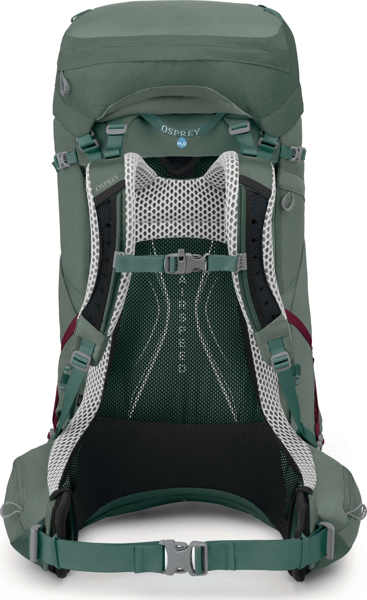 Osprey Aura AG LT 65 - Women backpack with AntiGravity suspension and lightweight design for comfortable backcountry expeditions.
