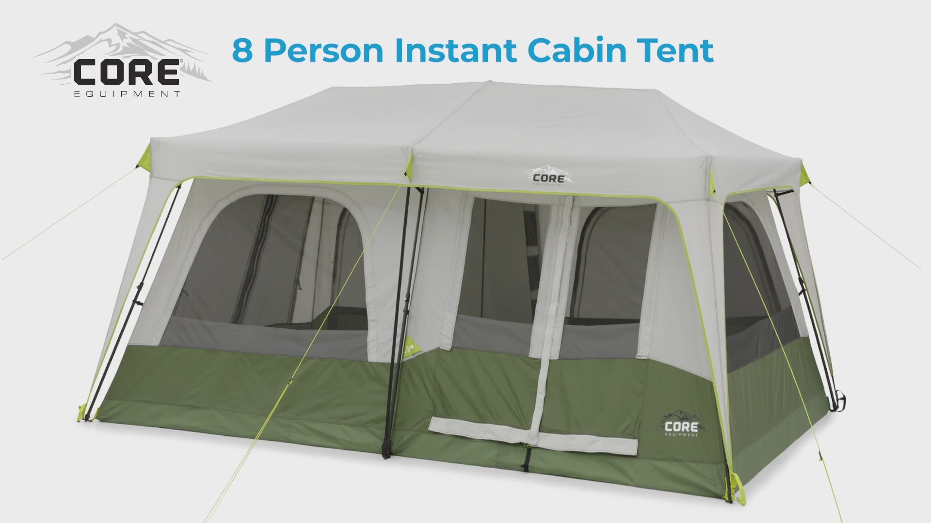 Core Equipment 8 Person Instant Cabin Performance Tent – Geardoor