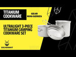 Ultralight 3-Piece Titanium Camping Cookware Set