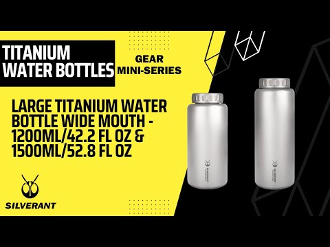 Large Titanium Water Bottle Wide Mouth