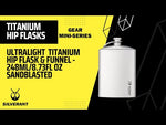 Titanium Hip Flask And Funnel