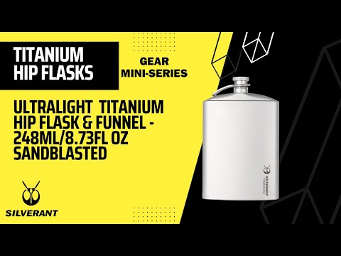 Titanium Hip Flask and Funnel