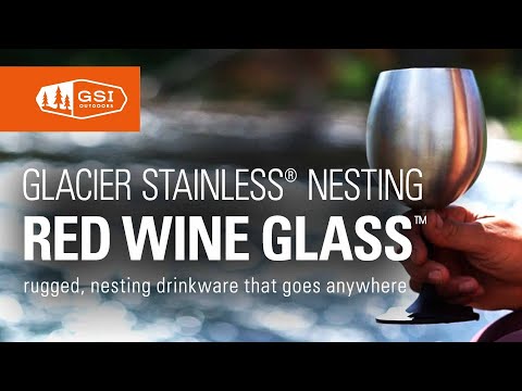 Glacier Stainless Nesting Red Wine Glass