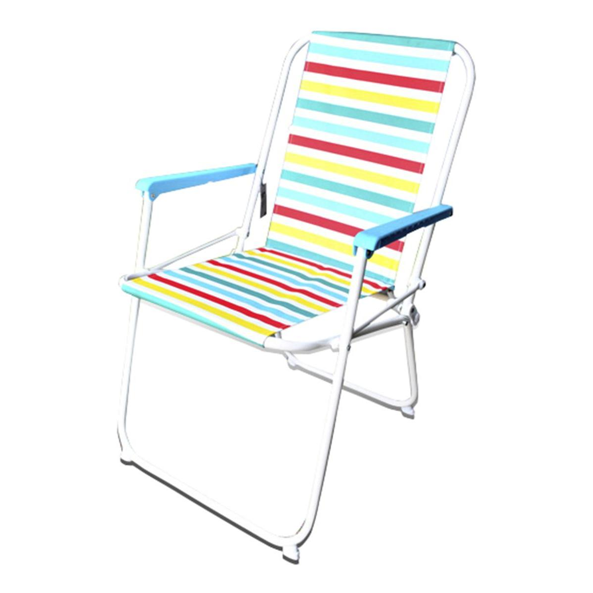 Stripe Foldable Chair Polyester