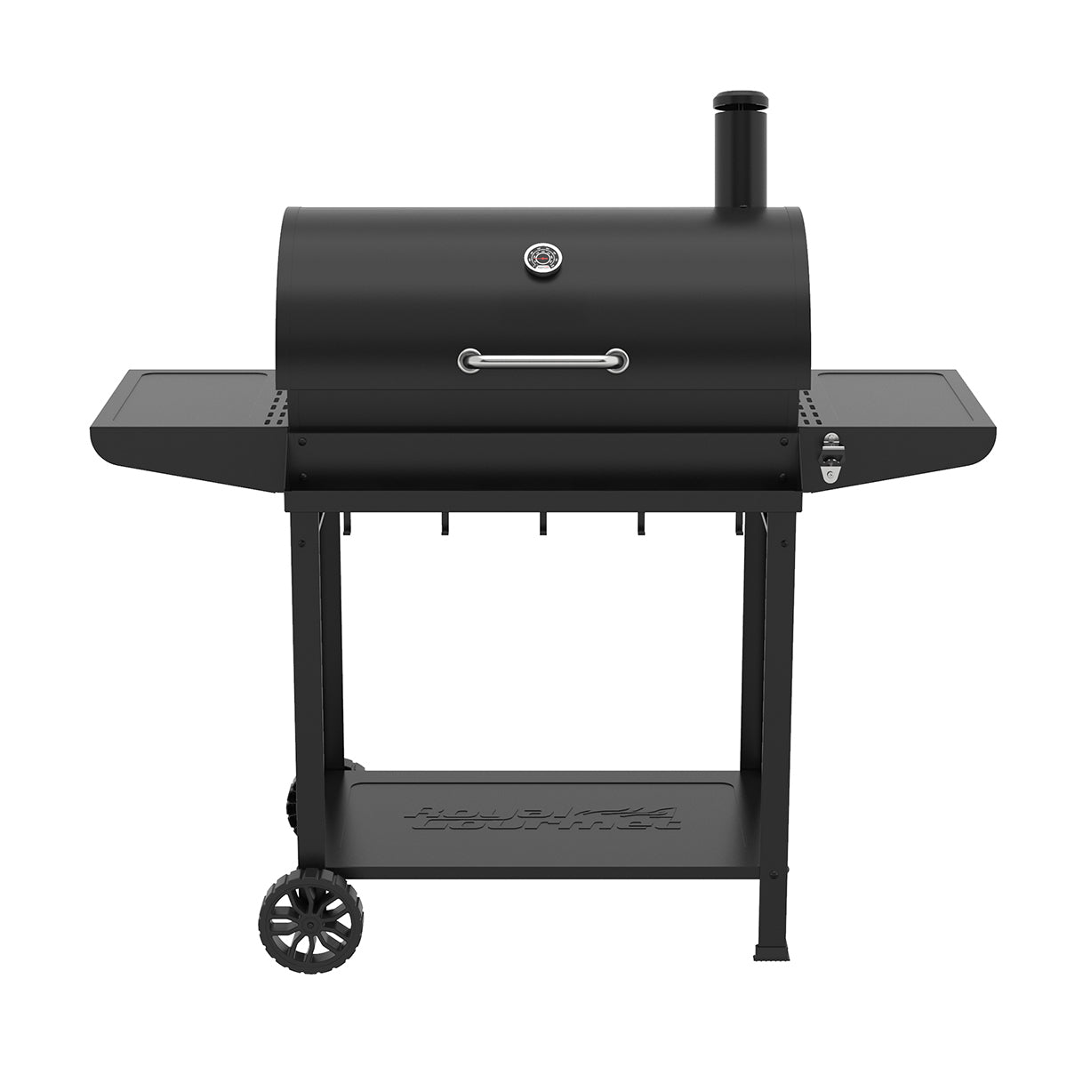 Royal Gourmet 30-Inch Barrel Charcoal Grill with Front Basket - Outdoor BBQ