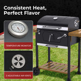 Royal Gourmet 24-Inch Charcoal Grill and BBQ Smoker