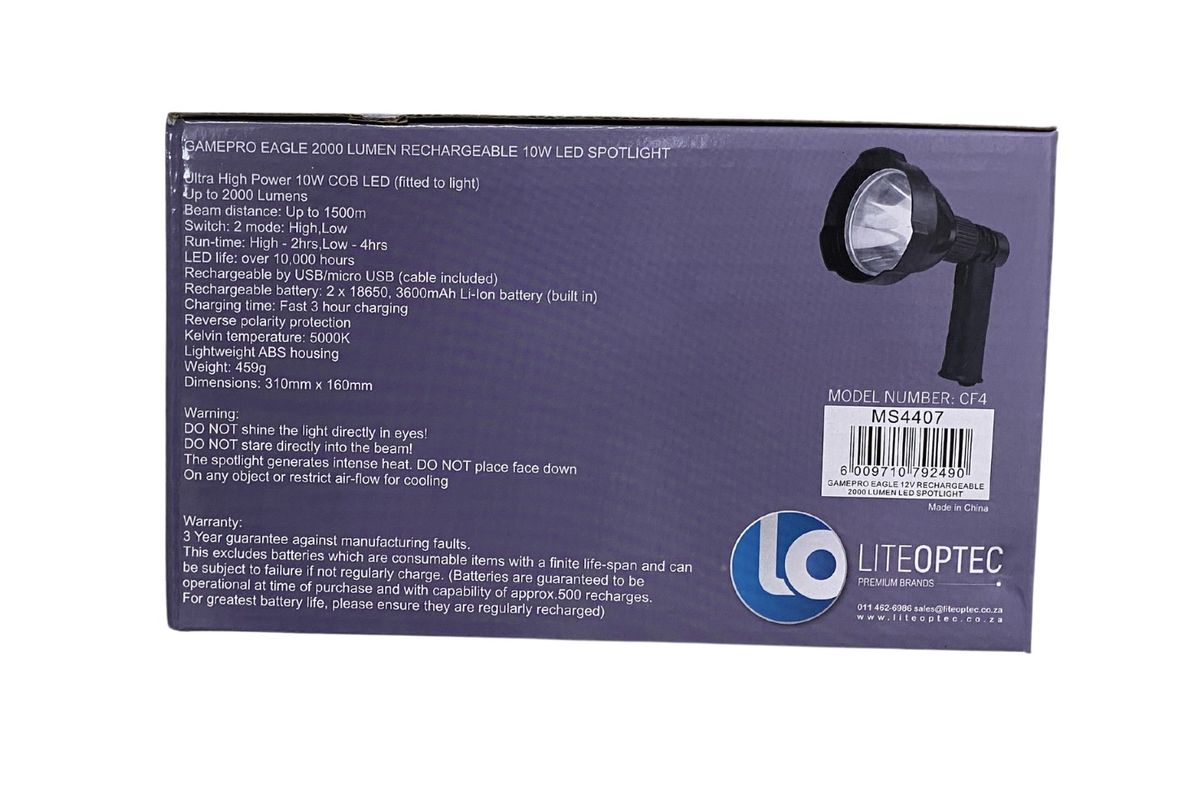 Eagle Rechargeable Spotlight - 2000 Lumens