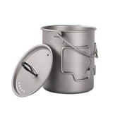 Titanium Pot With Lid And Bail Handle