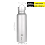 Round Titanium Water Bottle