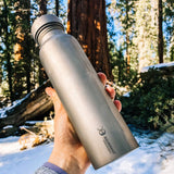 Round Titanium Water Bottle