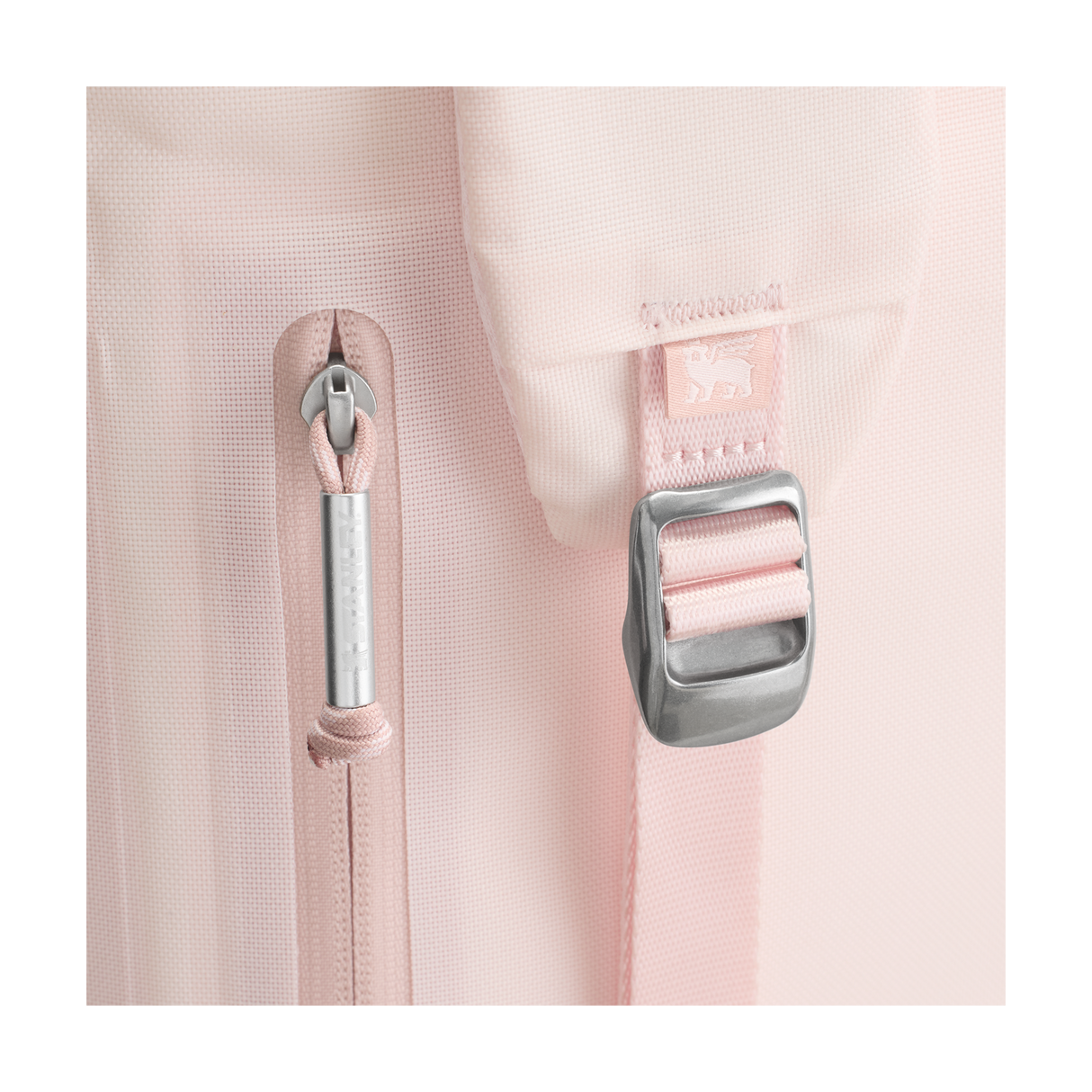 Stanley All Day Madeleine Midi Cooler Backpack 14L back and straps - Rose Quartz Color