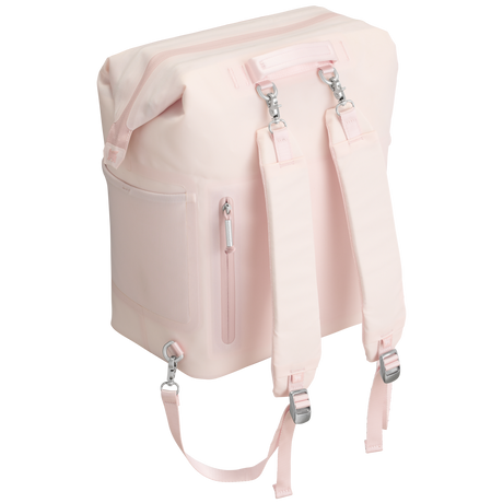 Stanley All Day Madeleine Midi Cooler Backpack 14L angled front - Rose Quartz Color