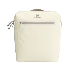 Stanley All Day Madeleine Midi Cooler Backpack 14L front view - Cream Color