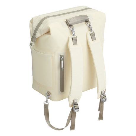 Stanley All Day Madeleine Midi Cooler Backpack 14L angled front - Cream Color