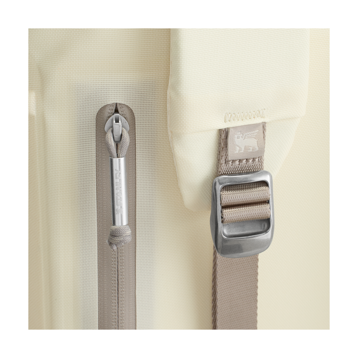 Stanley All Day Madeleine Midi Cooler Backpack 14L back and straps - Cream Color