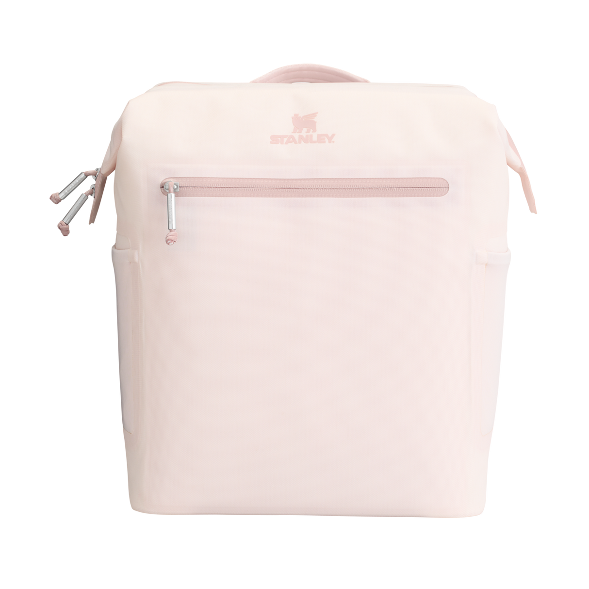 Stanley All Day Madeleine Midi Cooler Backpack 14L front view - Rose Quartz Color