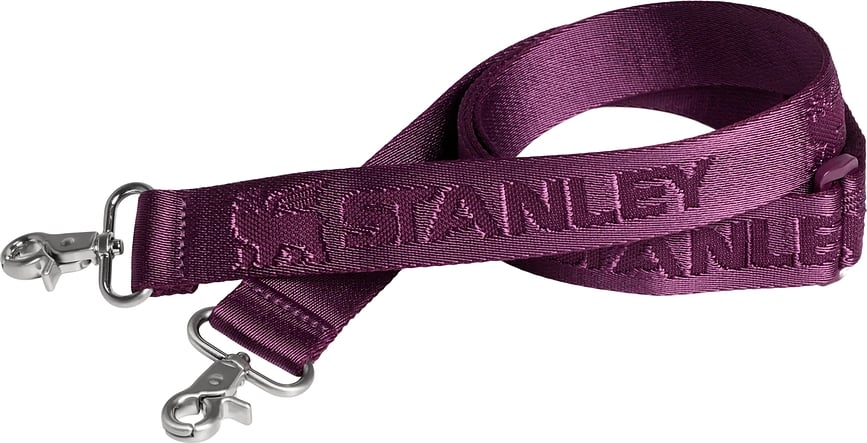 Purple strap for Stanley All Day Julienne Mini Cooler featuring metal clips.