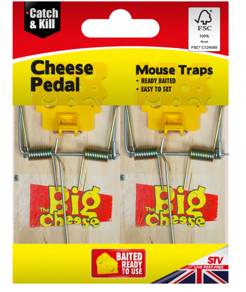 Cheese Pedal FSC Mouse Trap - Twinpack