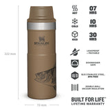 Classic Peter Perch Trigger-Action Travel Mug | Perch | 0.47 L