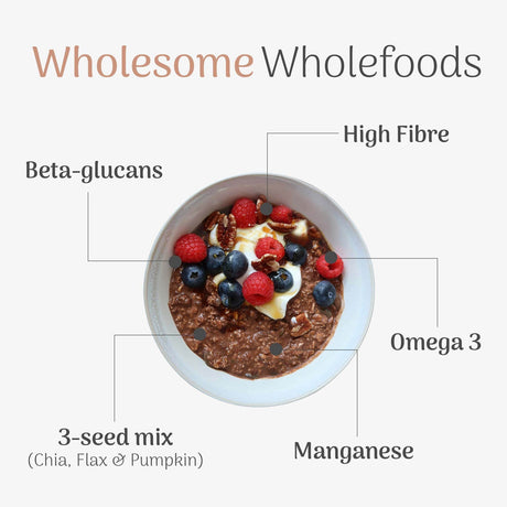 Veloforte Smooth Cocoa Complete Overnight Oats 630g