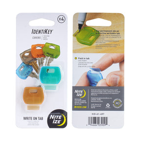 Nite Ize Identikey Covers 4 Pack Key Label ID Set