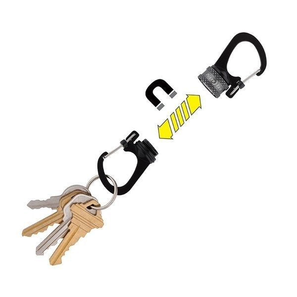 Nite Ize SlideLock 360° Magnetic Locking Dual Carabiner