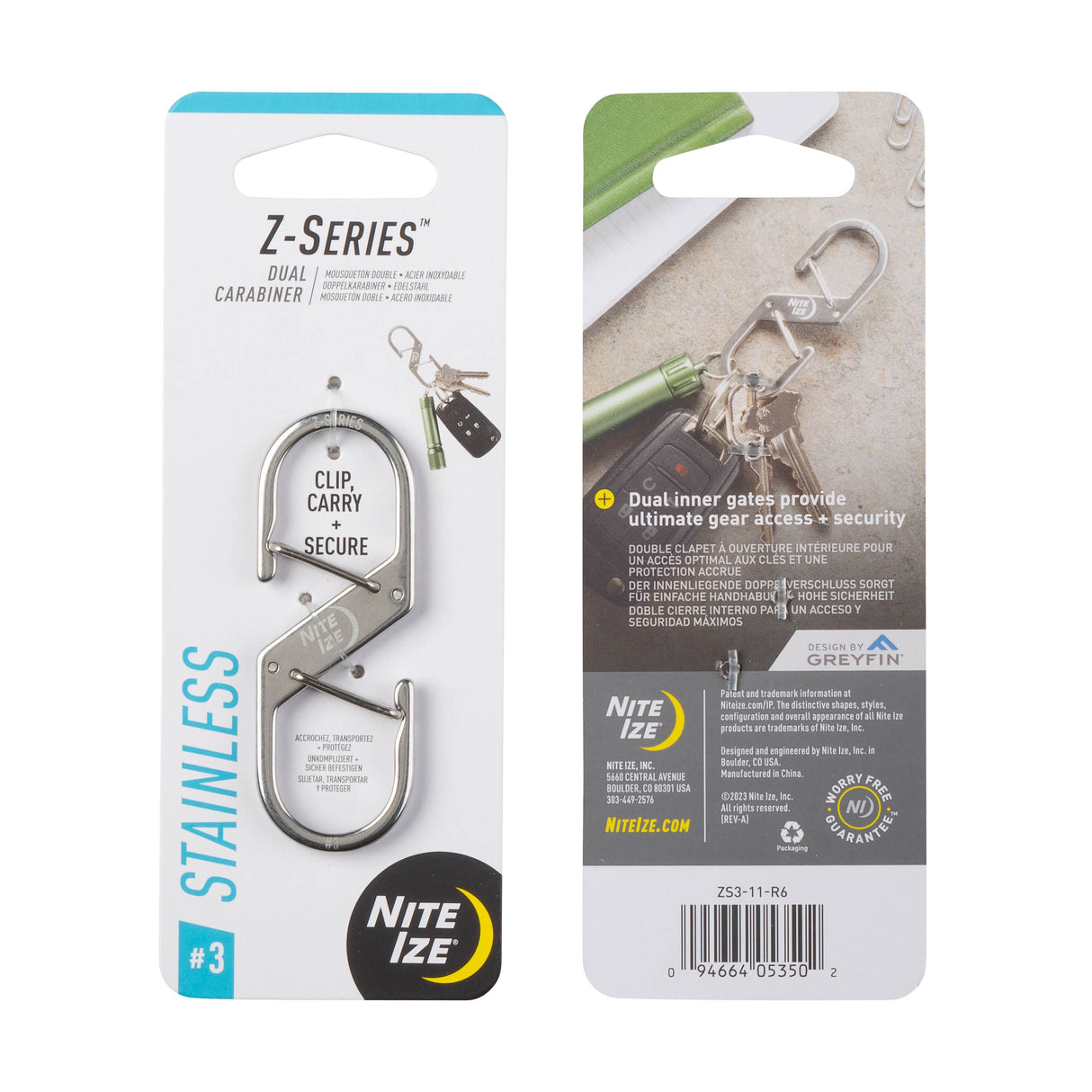 Z-Series Dual Carabiner Stainless Steel