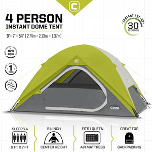 4 Person Instant Dome Tent