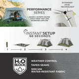 6 Person Instant Cabin Performance Tent