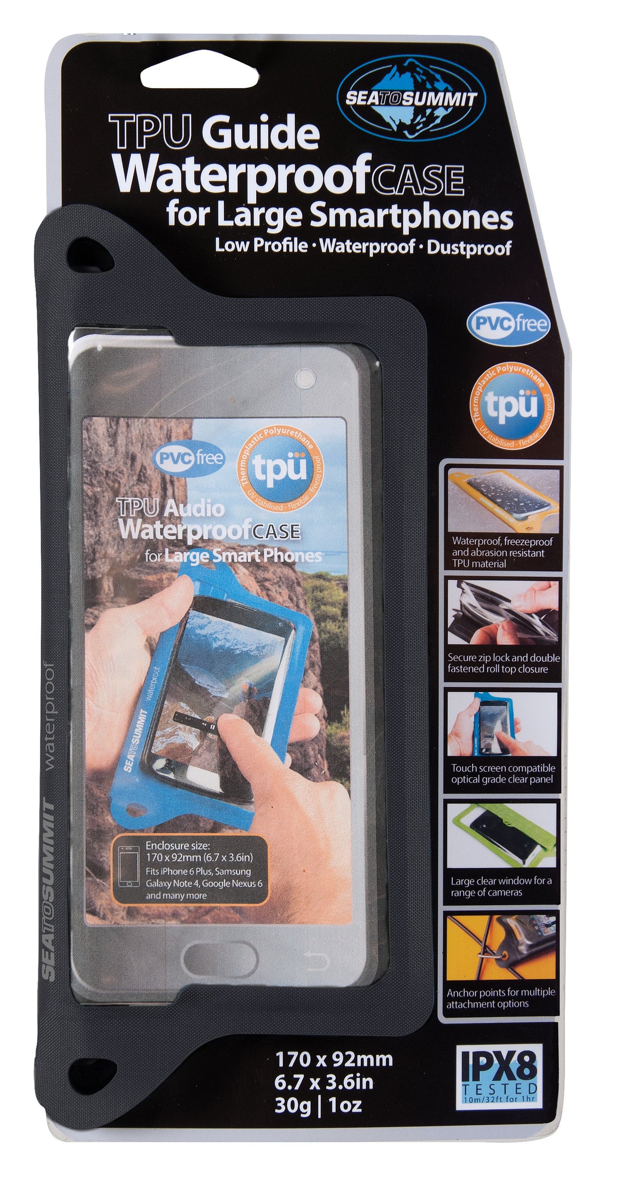 TPU Guide Waterproof Case for Smartphones