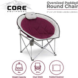 Oversized Padded Round Chair