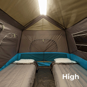 6 Person Lighted Instant Cabin Tent