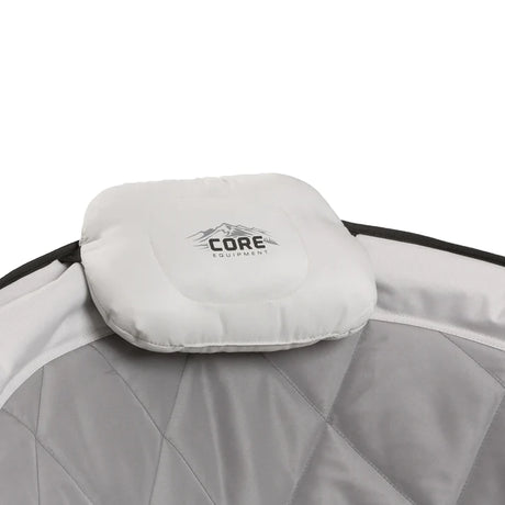 Core Equipment Oversized Padded Round Chair with quilted seat and headrest